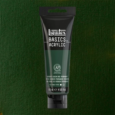 Liquitex Basics vopsea acrilică, 118 ml - 224, hooker's green hue permanent