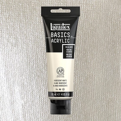 Liquitex Basics vopsea acrilică, 118 ml - 238, iridescent white