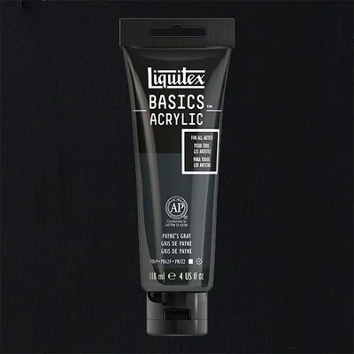 Liquitex Basics vopsea acrilică, 118 ml - 310, payne's gray