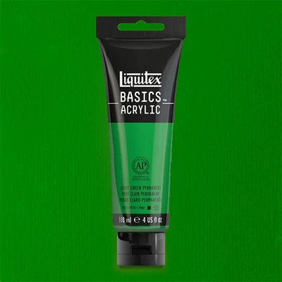 Liquitex Basics vopsea acrilică, 118 ml - 312,  green light permanent