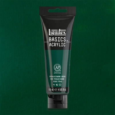 Liquitex Basics vopsea acrilică, 118 ml - 317, phthalocyanine green