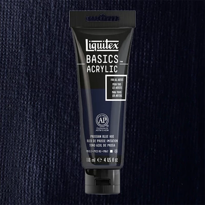Liquitex Basics vopsea acrilică, 118 ml - 320, prussian blue hue