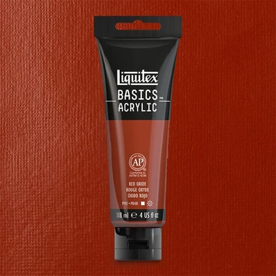 Liquitex Basics vopsea acrilică, 118 ml - 335, red oxide