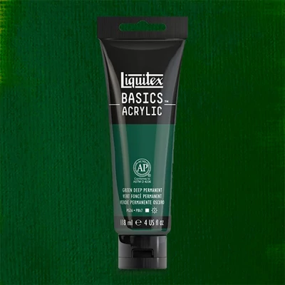 Liquitex Basics vopsea acrilică, 118 ml - 350, green deep permanent