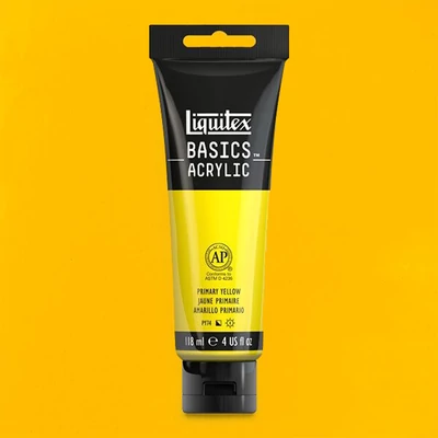 Liquitex Basics vopsea acrilică, 118 ml - 410, primary yellow