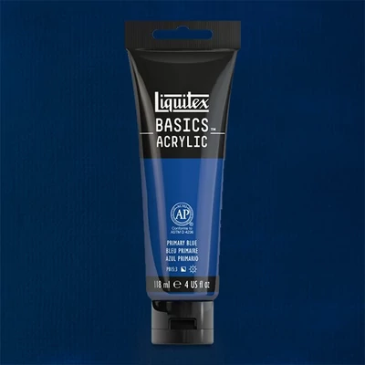 Liquitex Basics vopsea acrilică, 118 ml - 420, primary blue