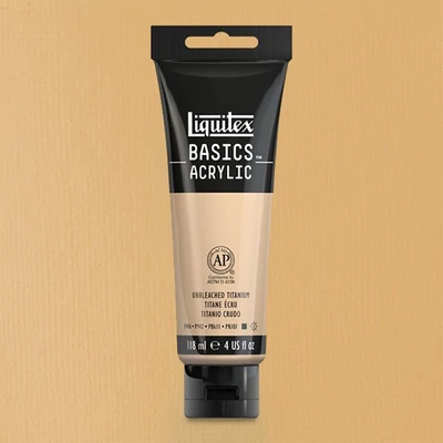Liquitex Basics vopsea acrilică, 118 ml - 434, unbleached titanium