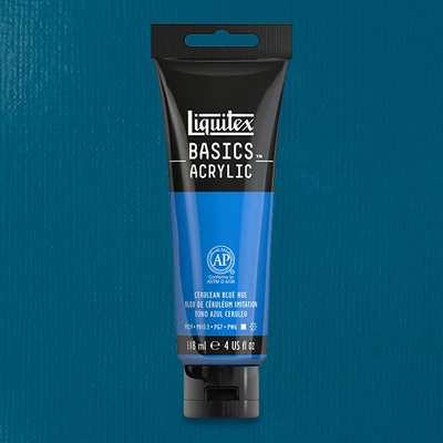 Liquitex Basics vopsea acrilică, 118 ml - 470, cerulean blue hue