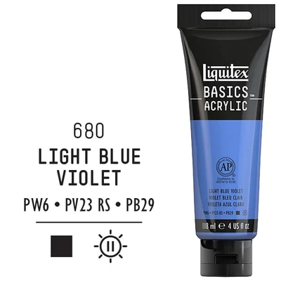 Liquitex Basics vopsea acrilică, 118 ml - 680, blue violet light