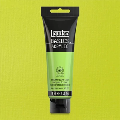 Liquitex Basics vopsea acrilică, 118 ml - 840, yellow green brilliant