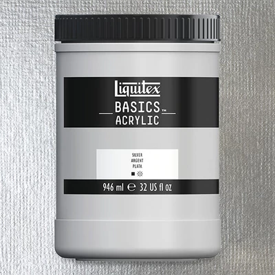 Liquitex Basics vopsea acrilică, 946 ml - 052, silver