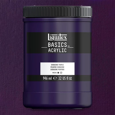 Liquitex Basics vopsea acrilică, 946 ml - 186, dioxazine purple
