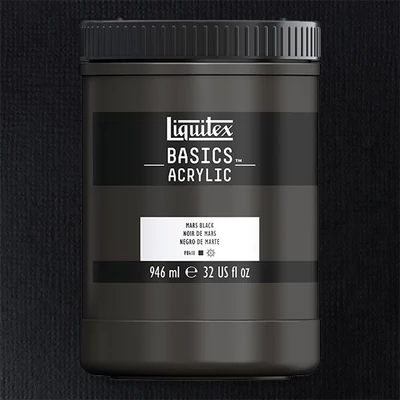 Liquitex Basics vopsea acrilică, 946 ml - 276, mars black