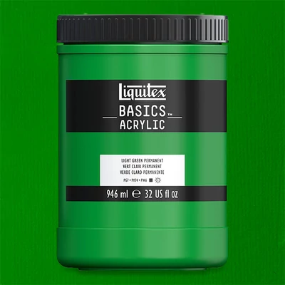 Liquitex Basics vopsea acrilică, 946 ml - 312, light green permanent