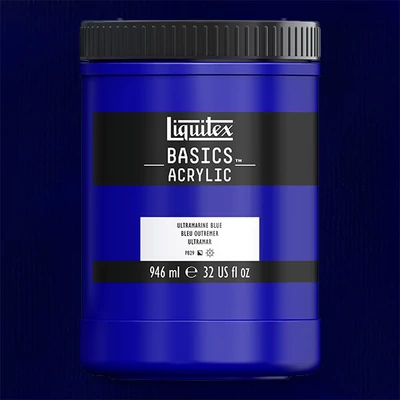 Liquitex Basics vopsea acrilică, 946 ml - 380, ultramarine blue