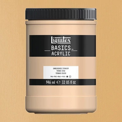 Liquitex Basics vopsea acrilică, 946 ml - 434, unbleached titanium