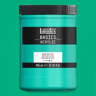 Liquitex Basics vopsea acrilică, 946 ml - 660, bright aqua green
