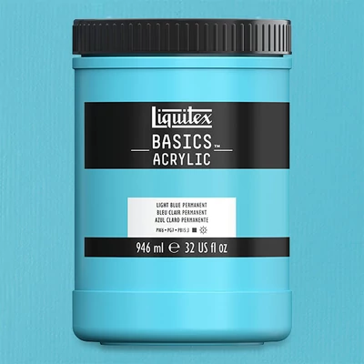 Liquitex Basics vopsea acrilică, 946 ml - 770, light blue permanent