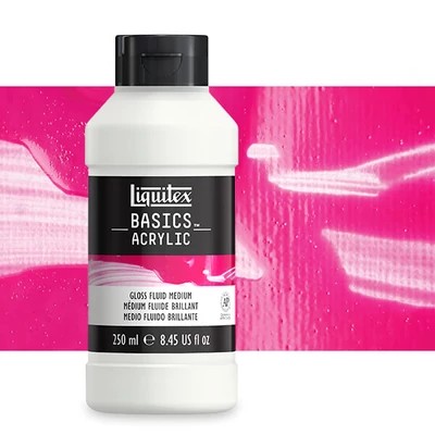 medium de diluare Liquitex Basics Gloss Fluid, 250 ml - lucios