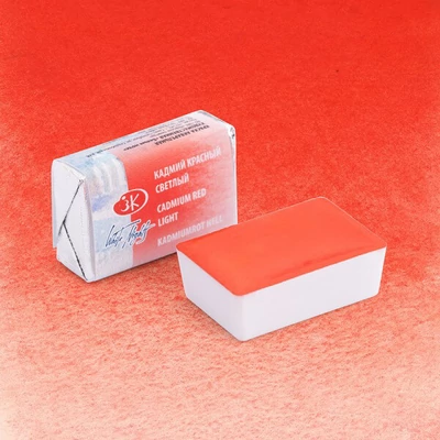 Culori acuarelă White Nights în recipient, 2,5 ml - 302, cadmium red light