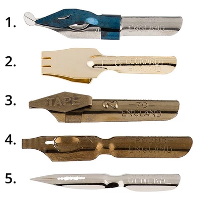 Set penne caligrafice Cretacolor, 5 buc