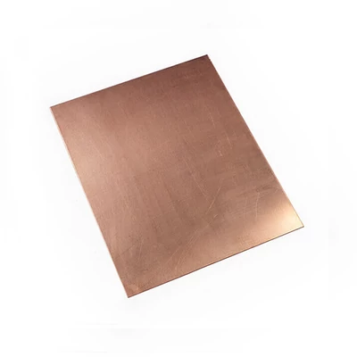 Placă de cupru roșu  pentru gravare, grosime 1 mm - 15x20 cm