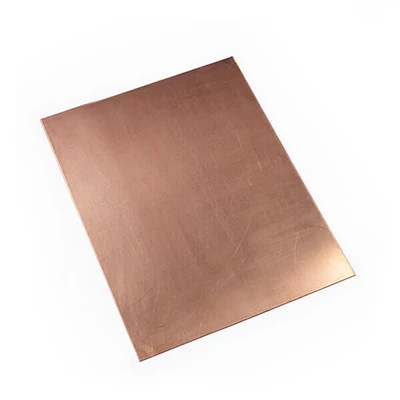 Placă de cupru roșu  pentru gravare, grosime 1 mm - 20x30 cm