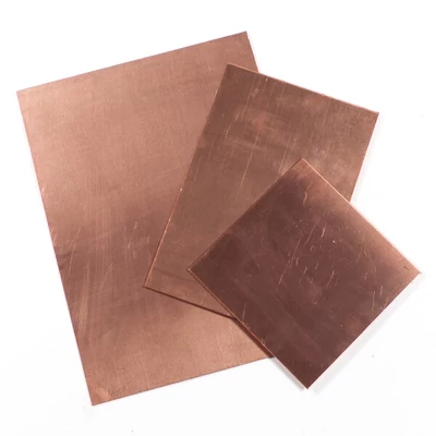 Placă de cupru roșu  pentru gravare, grosime 1 mm - 10x15 cm