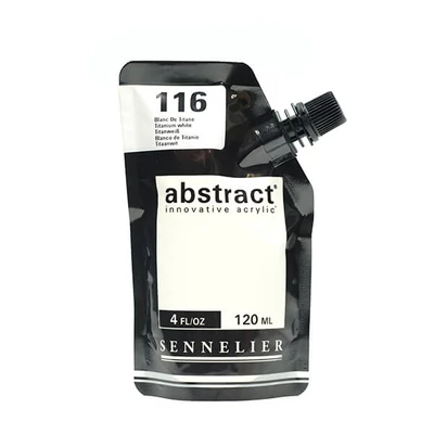 Sennelier Abstract vopsea acrilică, 120 ml - 116, titanium white