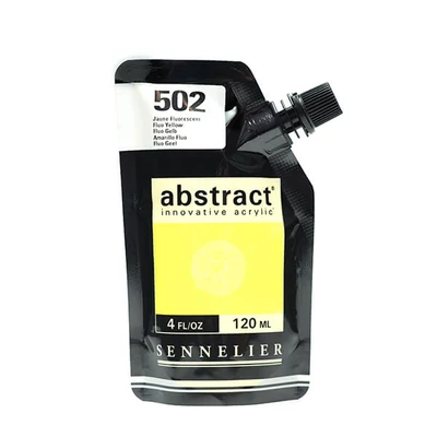Sennelier Abstract akrilfesték, 120 ml - 502, fluo yellow