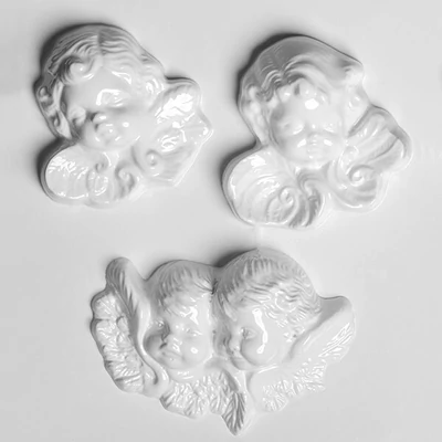 Matriță   plastic HobbyArtist - capete de îngeri, 3 buc