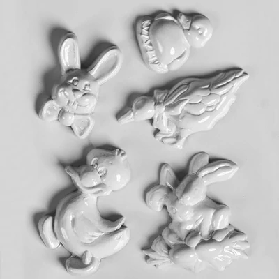 Matriță   plastic HobbyArtist - Paste III, iepurași, rațe, 5 buc