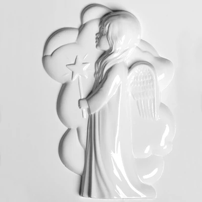 Matriță   plastic pentru HobbyArtist - înger mare cu stea