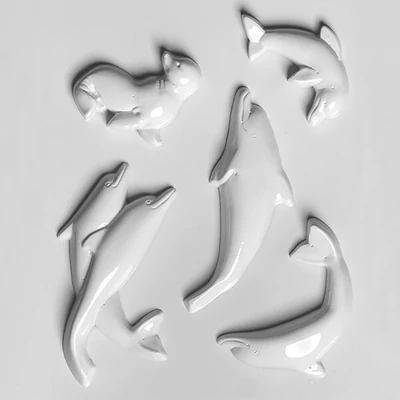 Matriță   plastic HobbyArtist - delfini, sigiliu, 5 buc