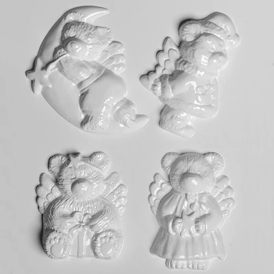Matriță   plastic HobbyArtist - îngeri urs, 4 buc