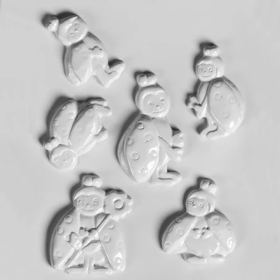 Matriță   plastic HobbyArtist - buburuze, 6 buc