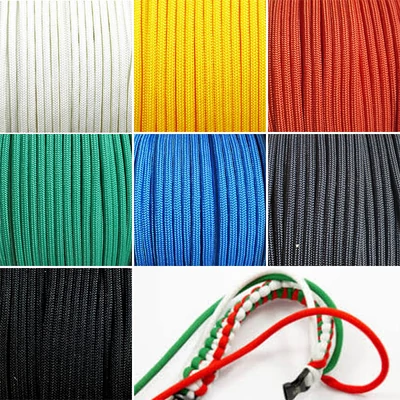 Paracord 350, în metri, 3 mm, sintetic - în diverse culori