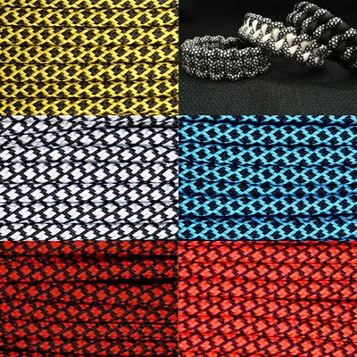 Paracord 550, în metri, 4 mm, camo diamant - în diverse culori