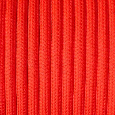 Paracord 550, în metri, 4 mm - roșu