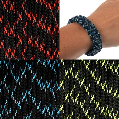 Paracord 550, în metri, 4 mm, virus T - în diverse culori