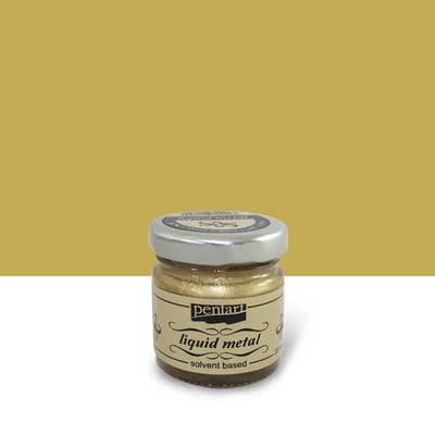 Pentart metal lichid, 30 ml - aur
