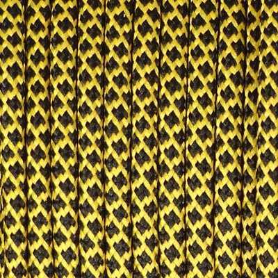 Paracord 550, în metri, 4 mm - galben camo diamant