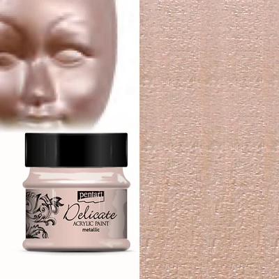 Vopsea acrilică metalică Delicate, 50 ml - aur roz