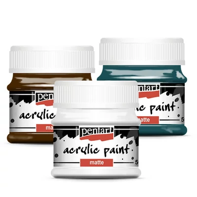 Vopsea acrilică Pentart mată , 50 ml - in diverse culori