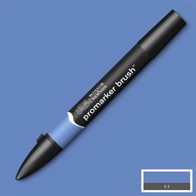 Marker tip pensulă cu alcool cu două vârfuri Promarker Brush - B736, china blue
