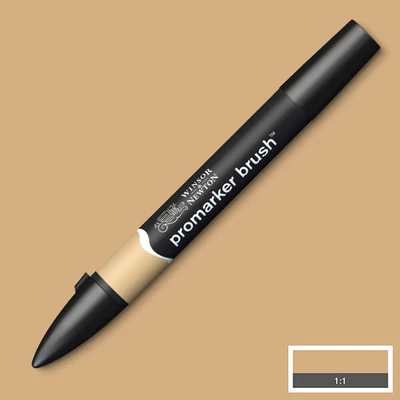 Marker tip pensulă cu alcool cu două vârfuri Promarker Brush - O837, praline