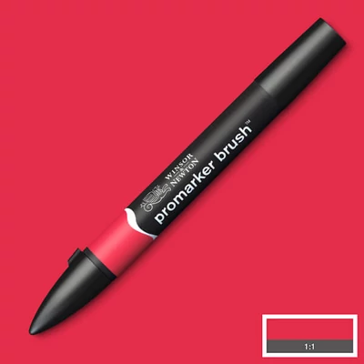 Marker tip pensulă cu alcool cu două vârfuri Promarker Brush - R666, red