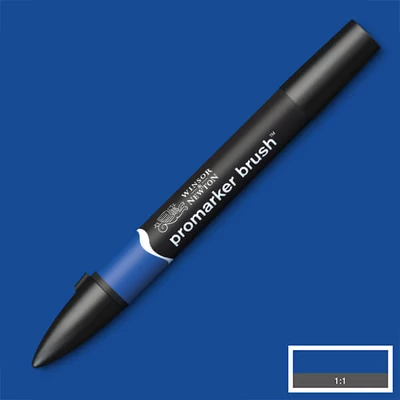 Marker tip pensulă cu alcool cu două vârfuri Promarker Brush - V264, royal blue