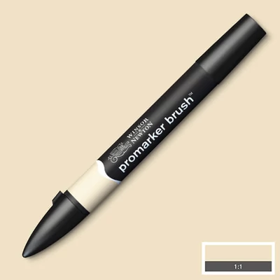 Marker tip pensulă cu alcool cu două vârfuri Promarker Brush - Y217, champagne