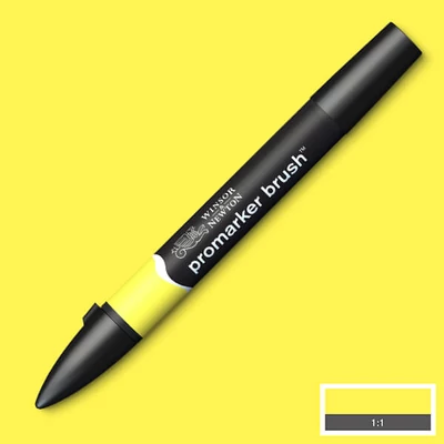 Marker tip pensulă cu alcool cu două vârfuri Promarker Brush - Y747, lemon
